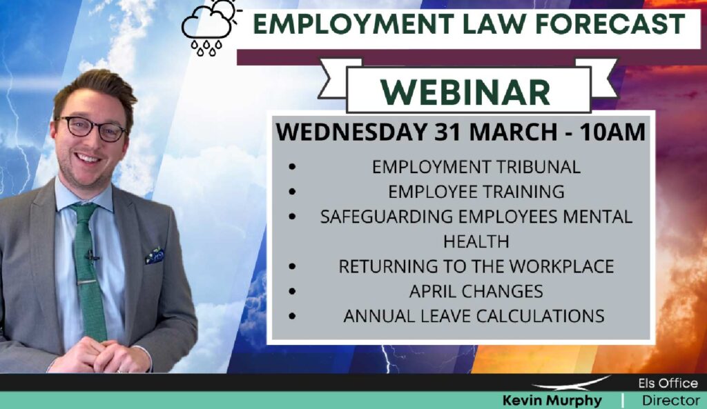Employment law forecast webinar - 31st March 2021