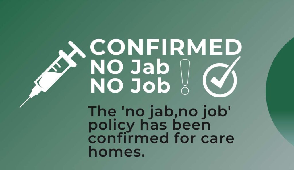 No Jab, no job, confirmed