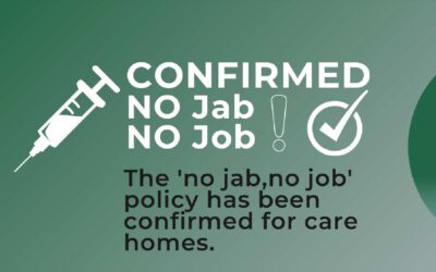 Confirmed- No jab-no job for care workers in England!