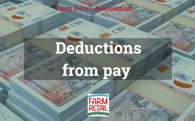 Deductions from pay in retail