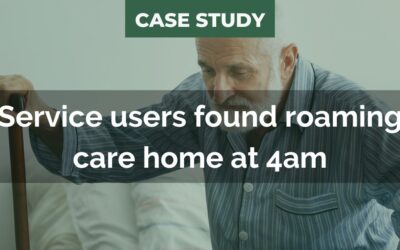 Late night spot check at care home finds service users walking around while staff slept