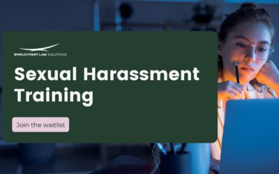 Get Ready for October: Join the Waitlist for Employment Law Solution’s Sexual Harassment Training!